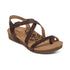 Lauren Strappy Studded Toe Loop Sandal in Coffee