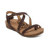 Lauren Strappy Studded Toe Loop Sandal in Coffee