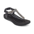 Marni Toe Post Walking Sandal in Black Sparkle