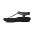 Marni Toe Post Walking Sandal in Black Sparkle