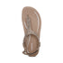 Marni Toe Post Walking Sandal in Taupe Sparkle