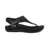 Ellie Toe Post Walking Sandal in Black