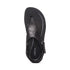 Ellie Toe Post Walking Sandal in Black