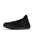 Super-Q Knit Ballet Flats Mary Jane in Black Suede