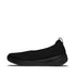 Super-Q Knit Ballet Flats Mary Jane in Black Suede