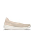 Super-Q Knit Ballet Flats Mary Jane in Stone Beige/Platino Suede