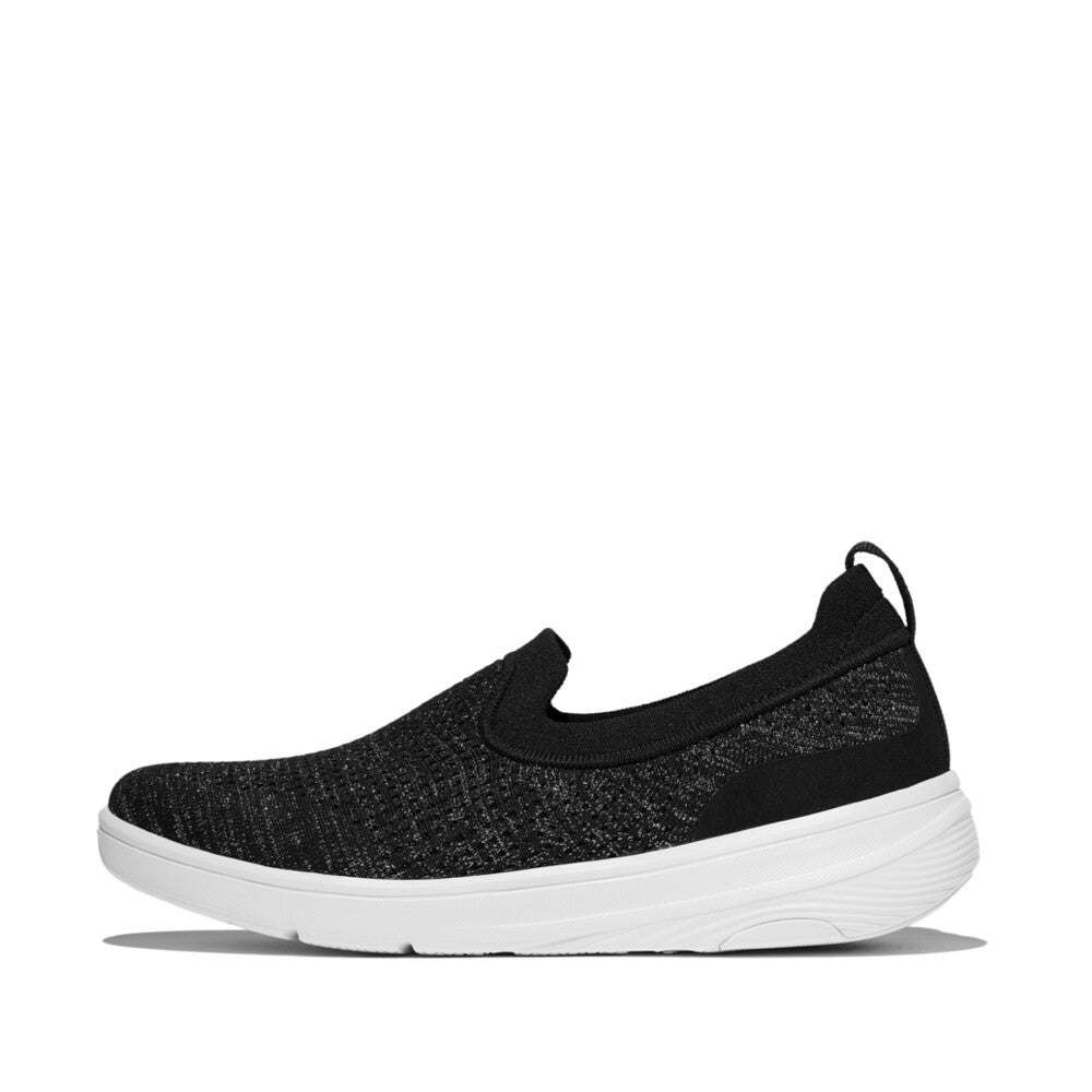Super-Q Knit Ballet Flats Mary Jane in Black Silvereen