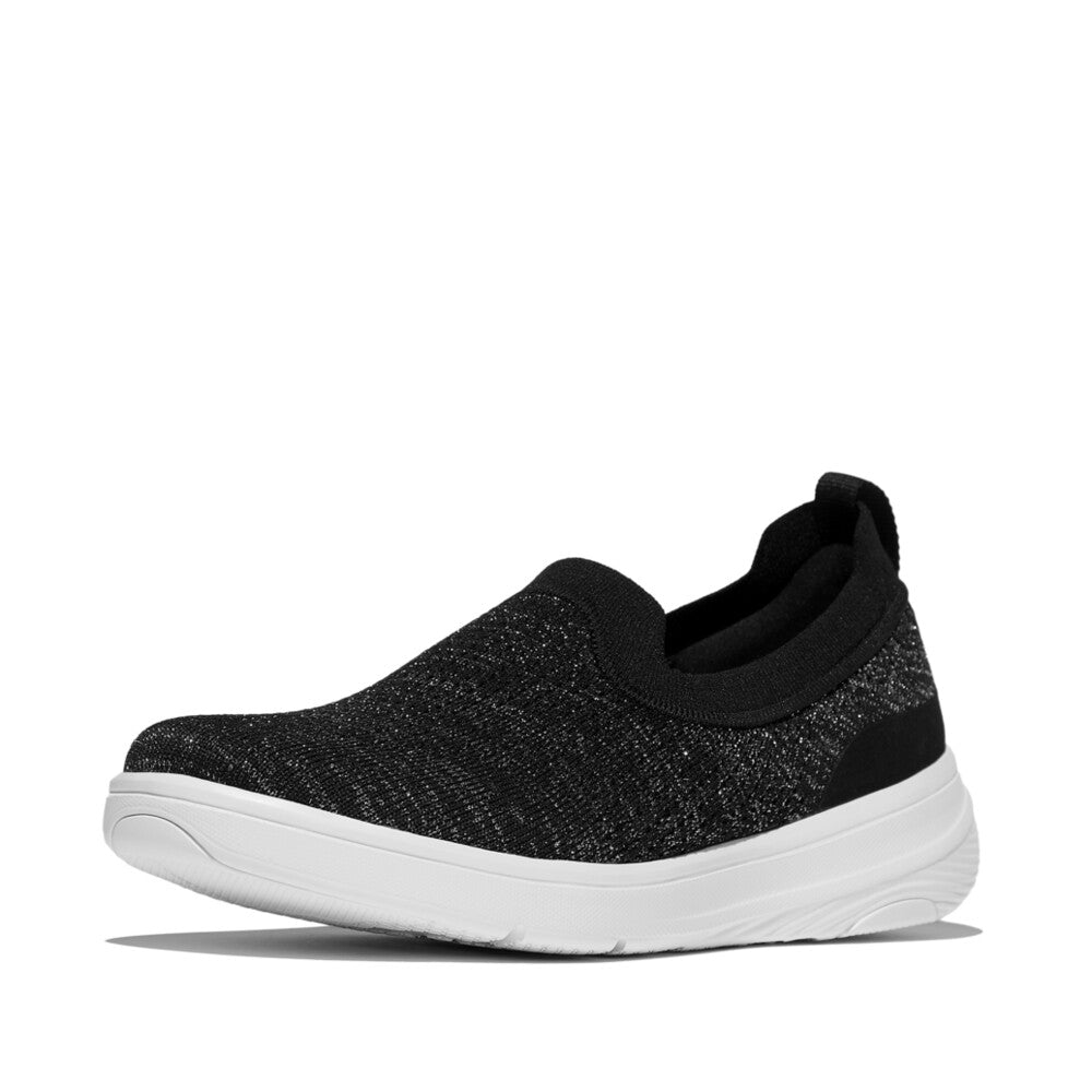 Super-Q Knit Ballet Flats Mary Jane in Black Silvereen
