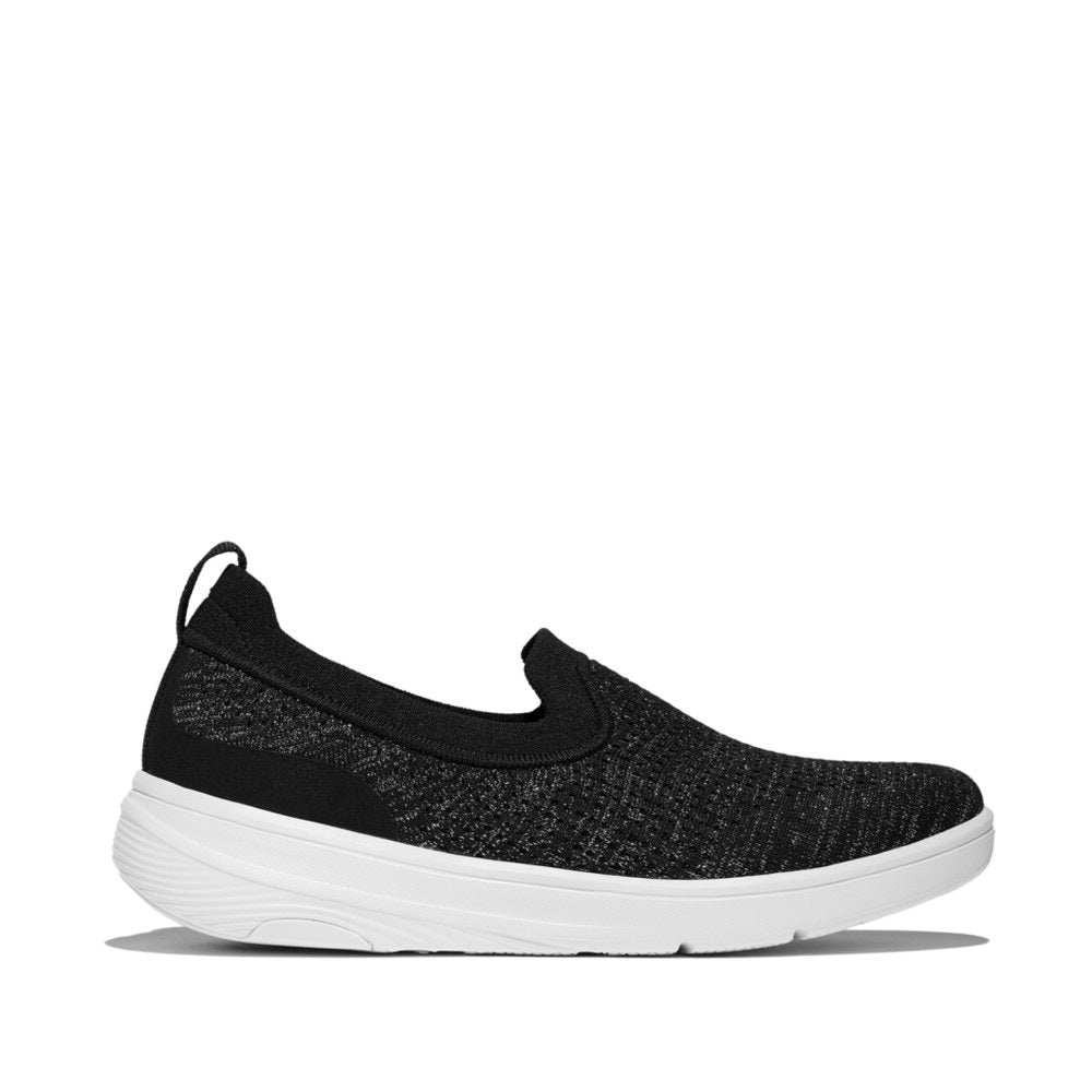Super-Q Knit Ballet Flats Mary Jane in Black Silvereen