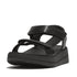 Surff Adjustable Leather Sandal in Black