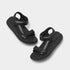 Surff Adjustable Leather Sandal in Black