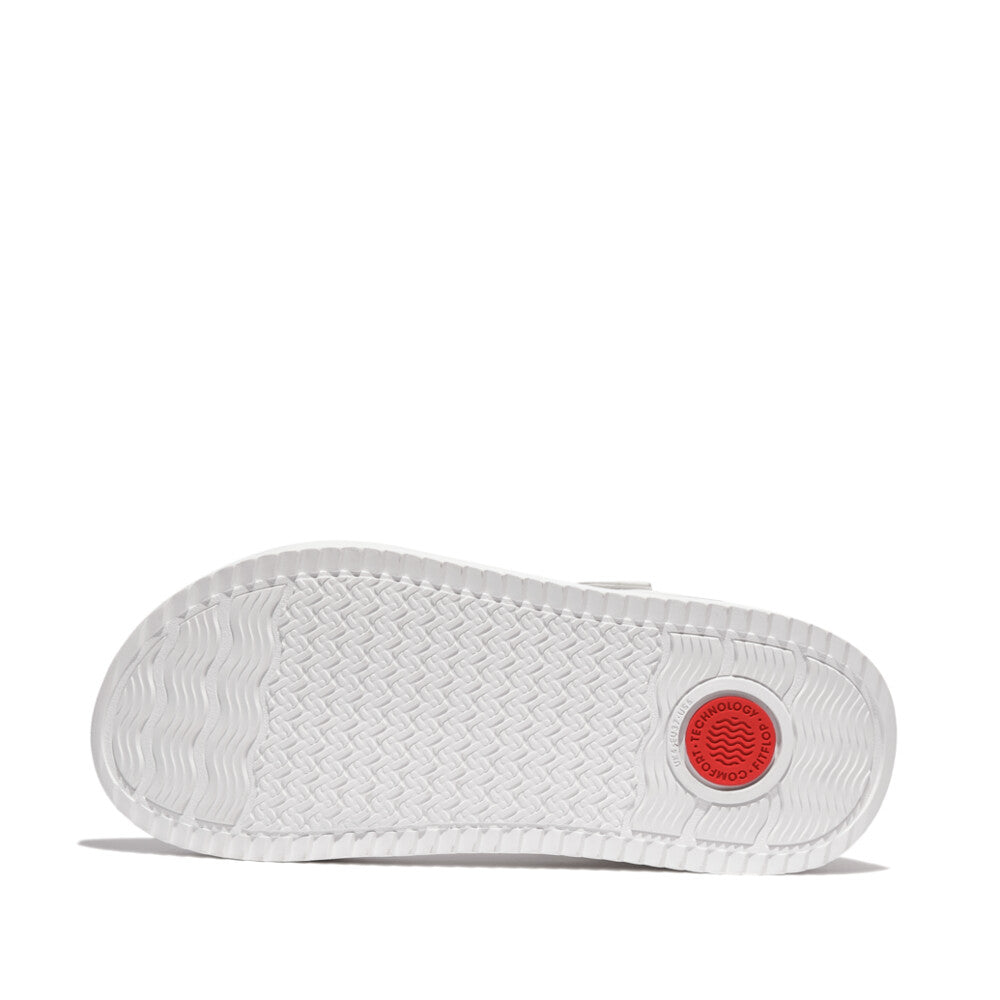 Surff Adjustable Leather Sandal in White