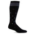 Full Heart Moderate Graduated Compression Sock Wide Calf Fit Black