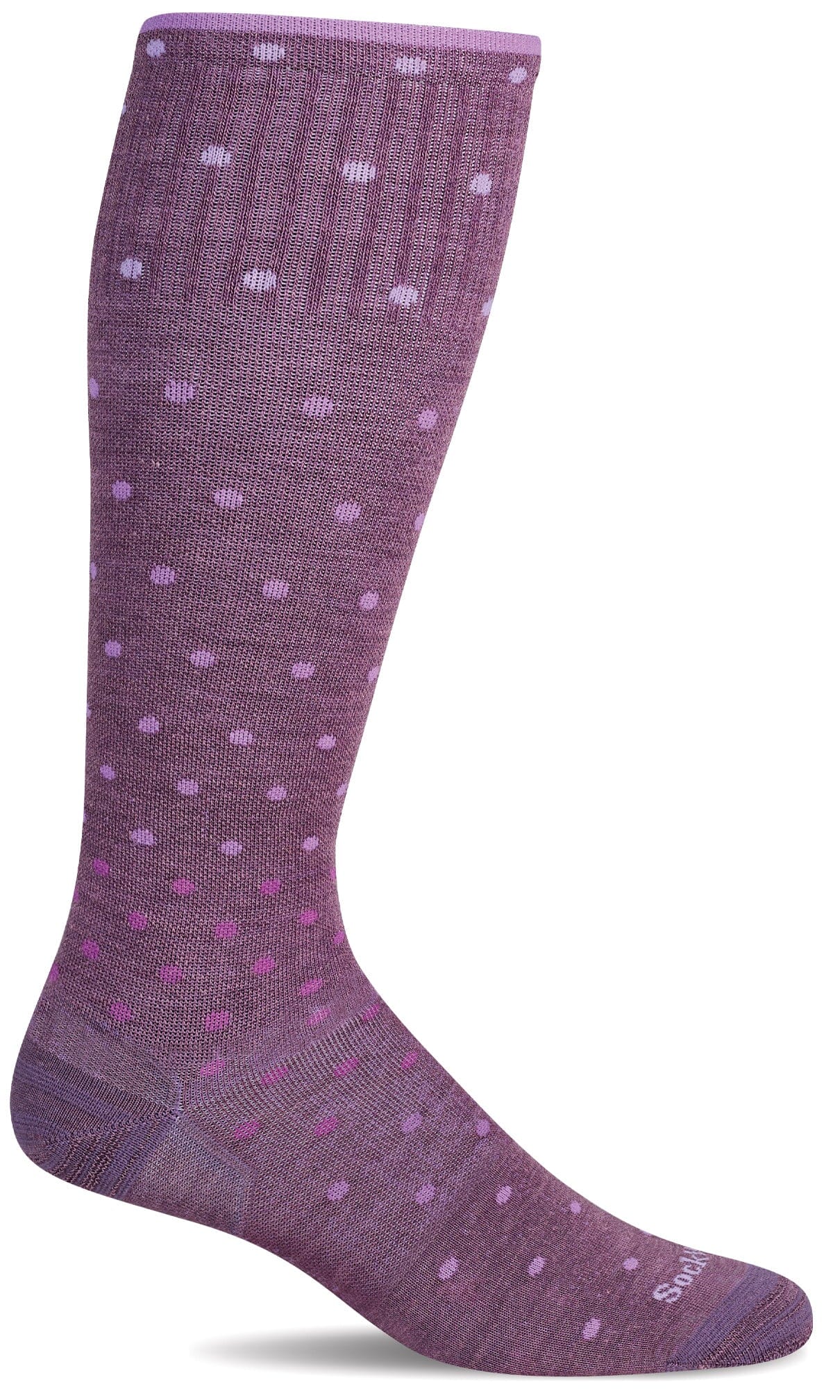 On The Spot Moderate Graduated Compression Sock in Orchid