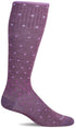 On The Spot Moderate Graduated Compression Sock in Orchid