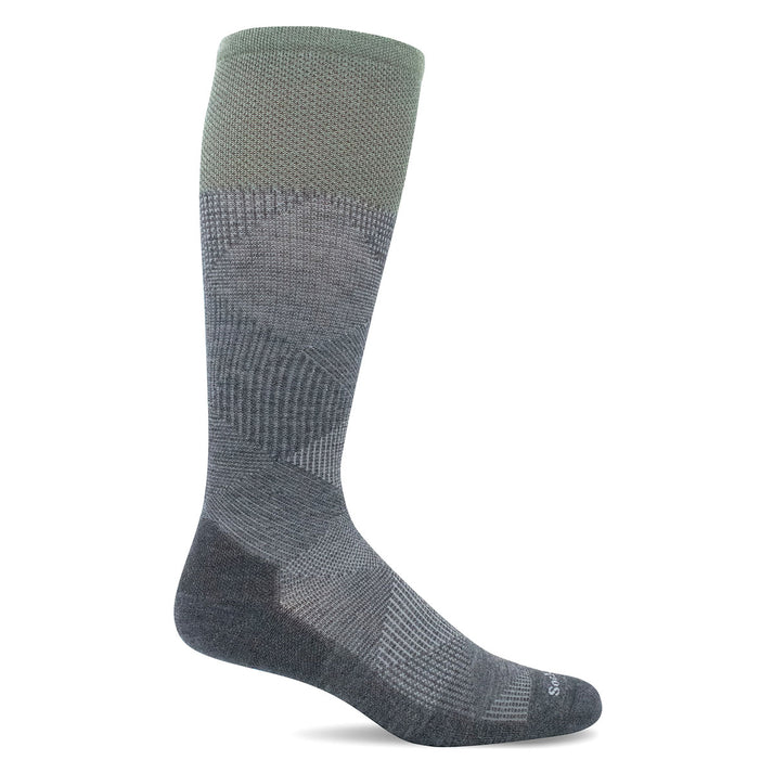 Diamond Dandy Moderate Graduated Compression Sock in Charcoal