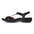 Santa Clara Adjustable Back-Strap Sandal in Black Pebble CLOSEOUTS
