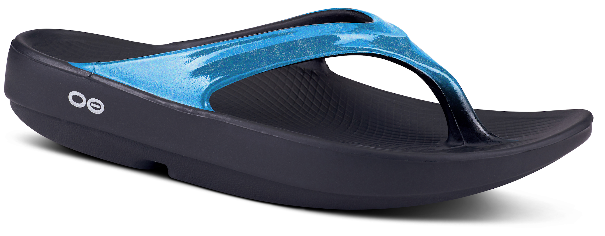 Women's OOlala Luxe Toe Post Sandal in Iris Blue