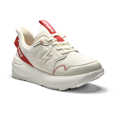 The FO-MO Thunderous Slip on Sneaker in White/Tangarine