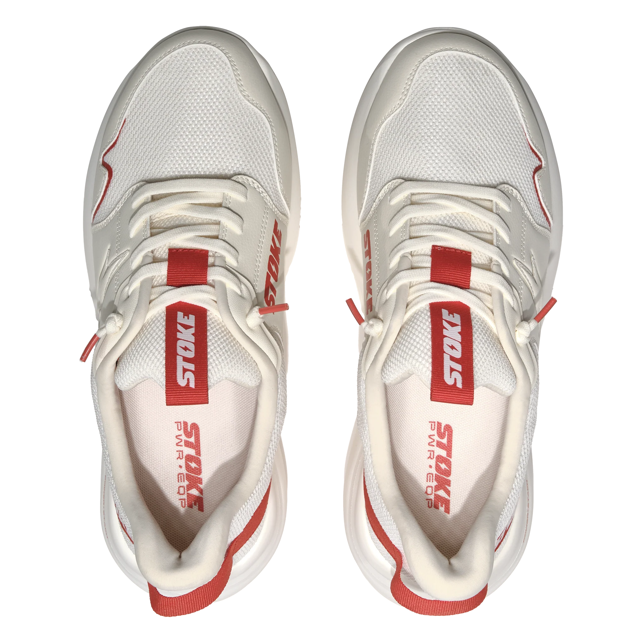 The FO-MO Thunderous Slip on Sneaker in White/Tangarine