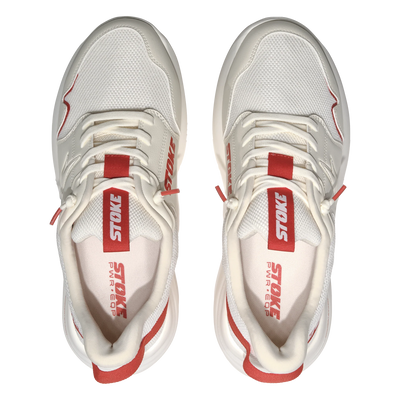 The FO-MO Thunderous Slip on Sneaker in White/Tangarine