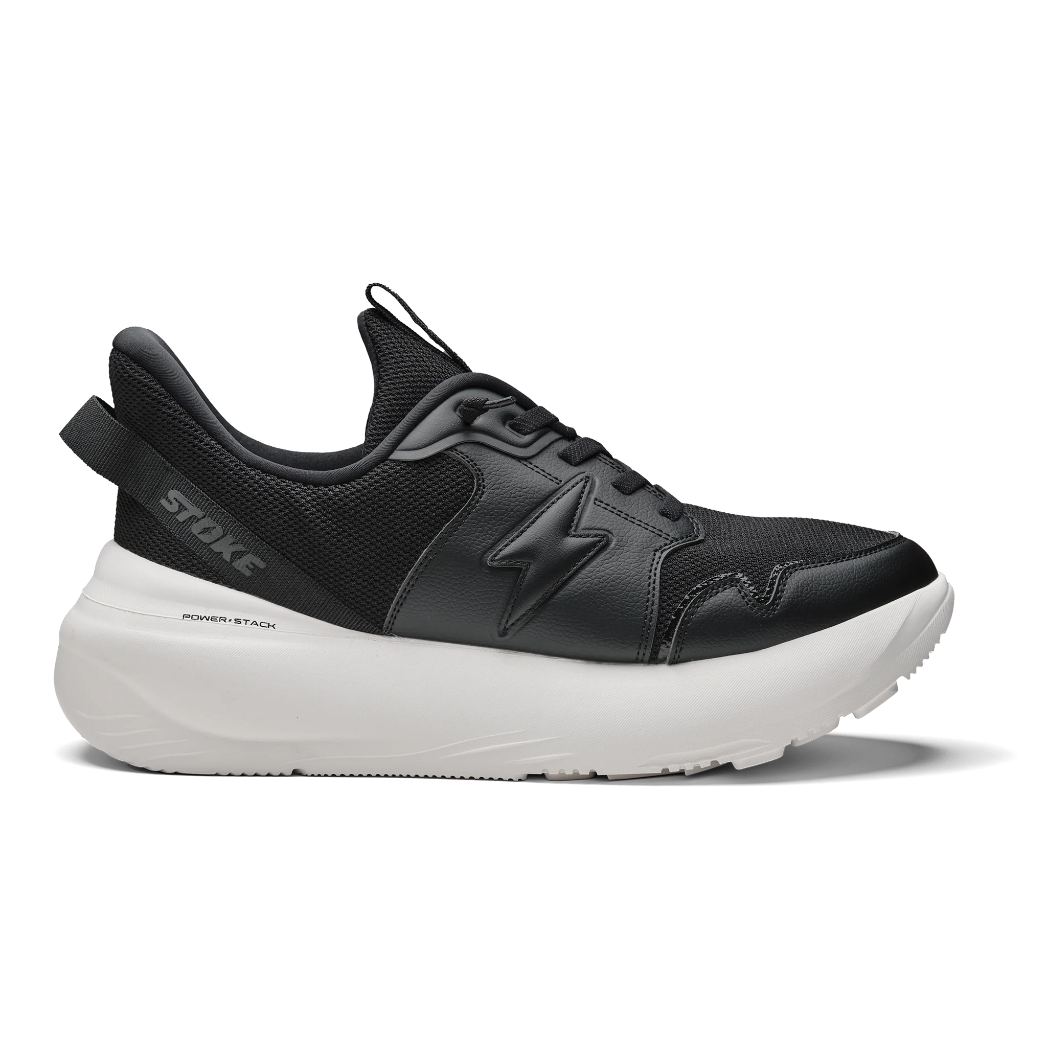 The FO-MO Thunderous Slip on Sneaker in Black/White