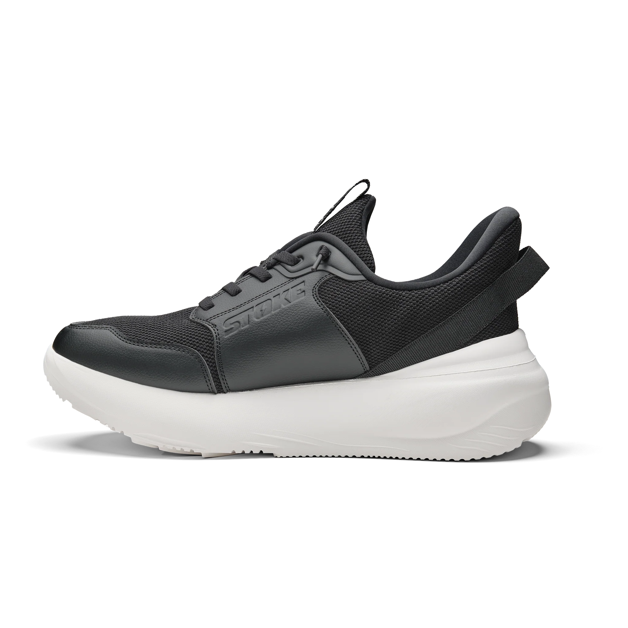The FO-MO Thunderous Slip on Sneaker in Black/White