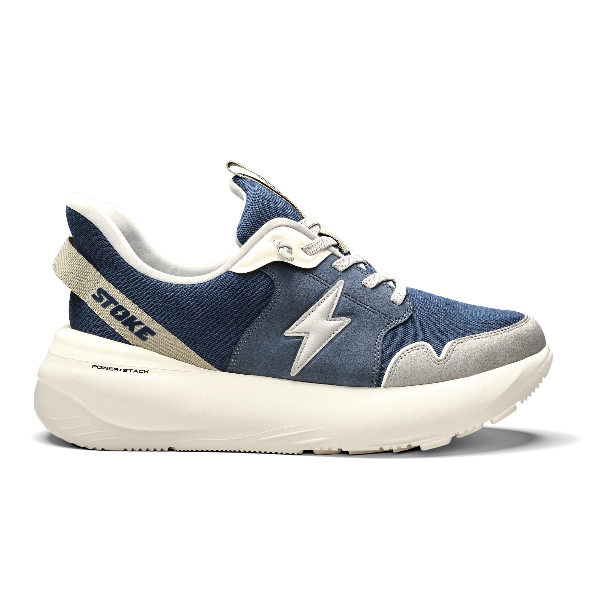 The FO-MO Thunderous Slip on Sneaker in Navy/Gray