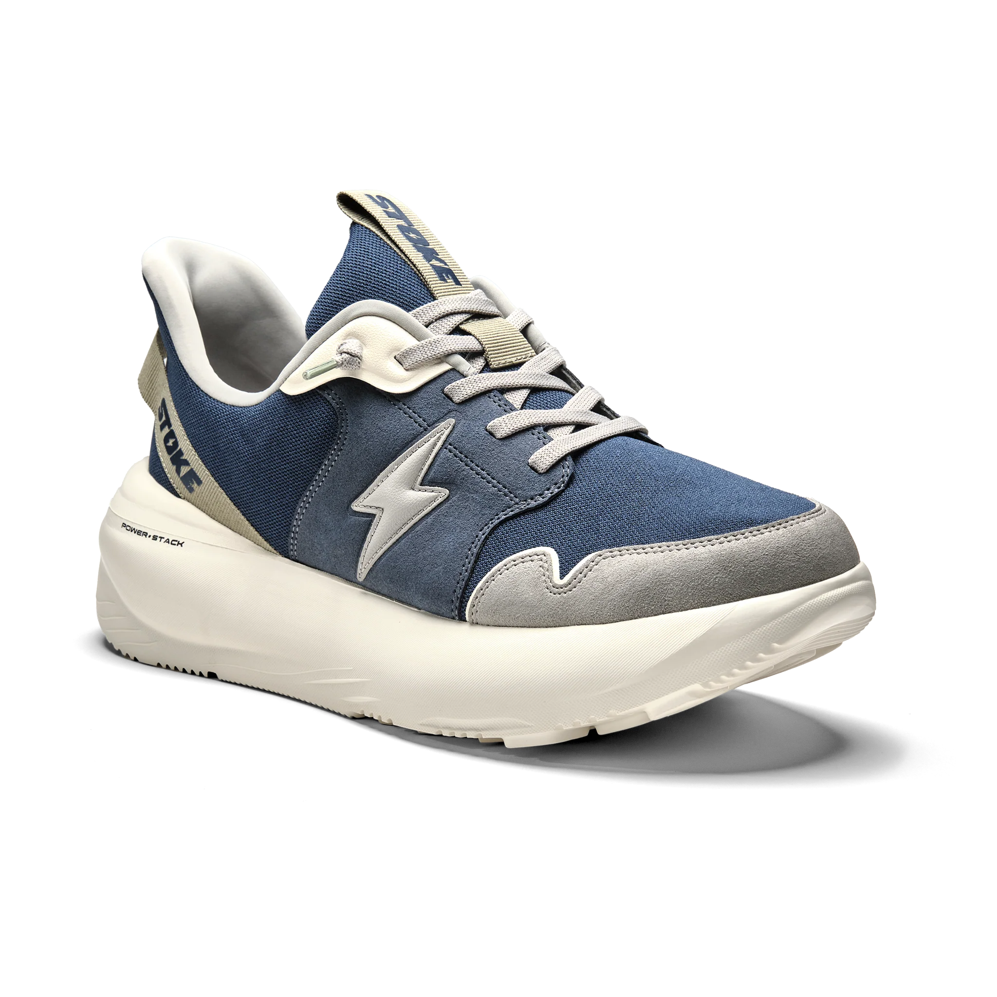 The FO-MO Thunderous Slip on Sneaker in Navy/Gray