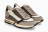 Tiziana Trendy Zipper Sneaker in Warm Grey