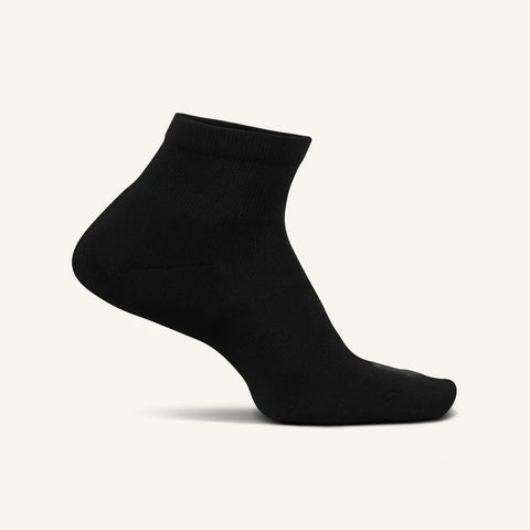 Therapeutic Cushion Quarter Sock in Black