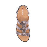 Toledo Gladiator Sandal in Gunmetal Leather