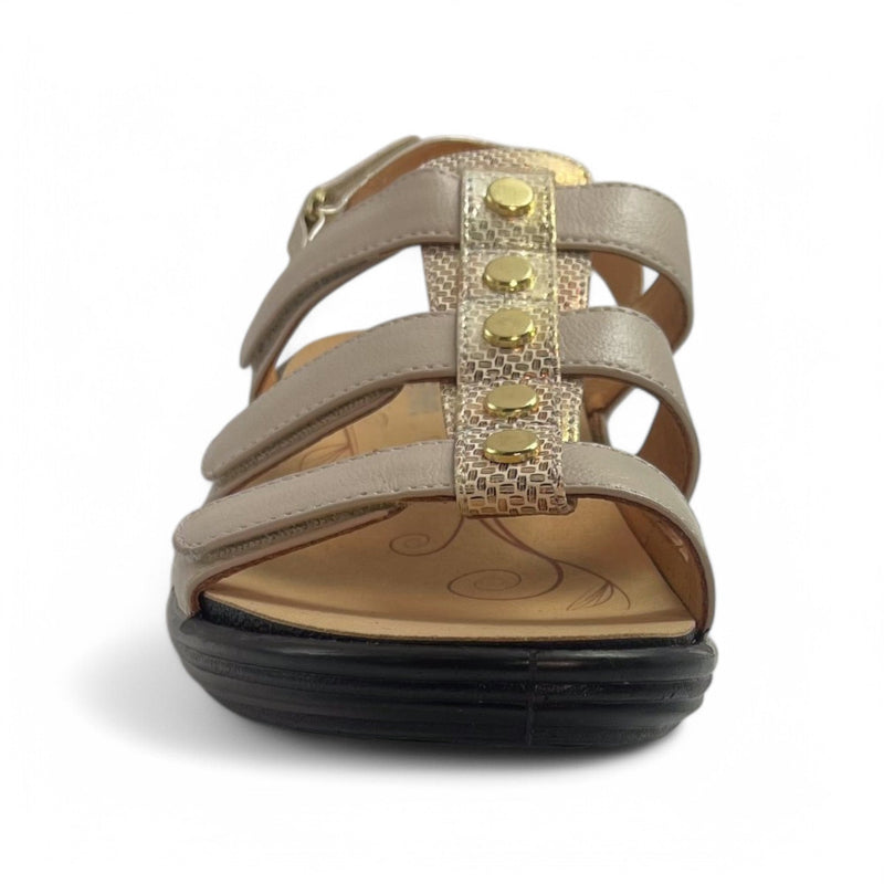 Toledo Strappy Gladiator Sandal in Mixed Metallic CLOSEOUTS