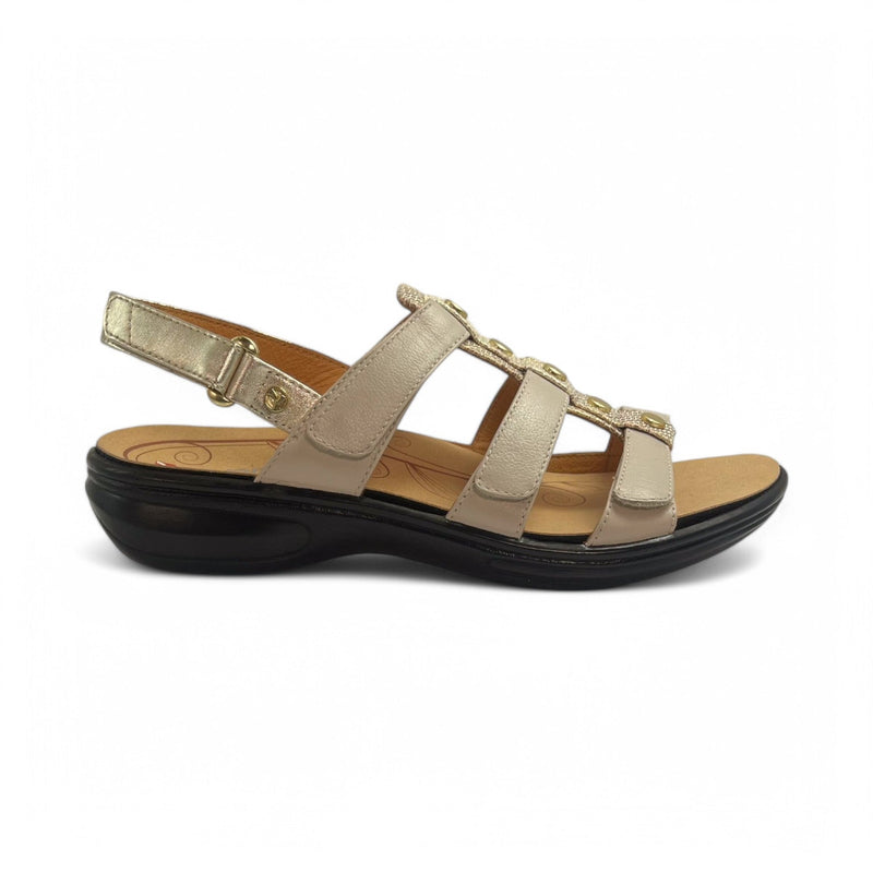 Toledo Strappy Gladiator Sandal in Mixed Metallic CLOSEOUTS