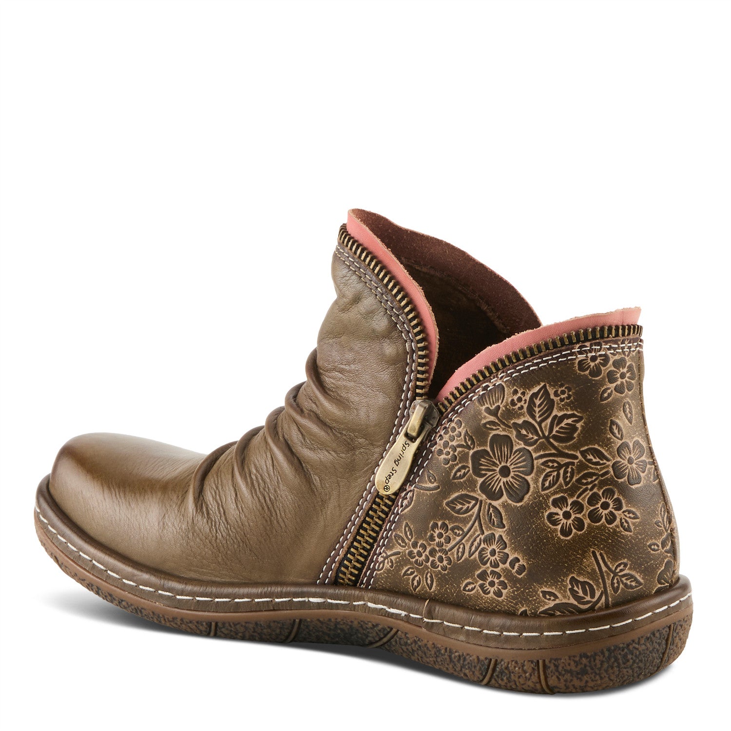 Chesapeak Low Zipper Boot in Olive Green