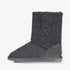 Bartle Cozy Knit Boot in Dark Grey