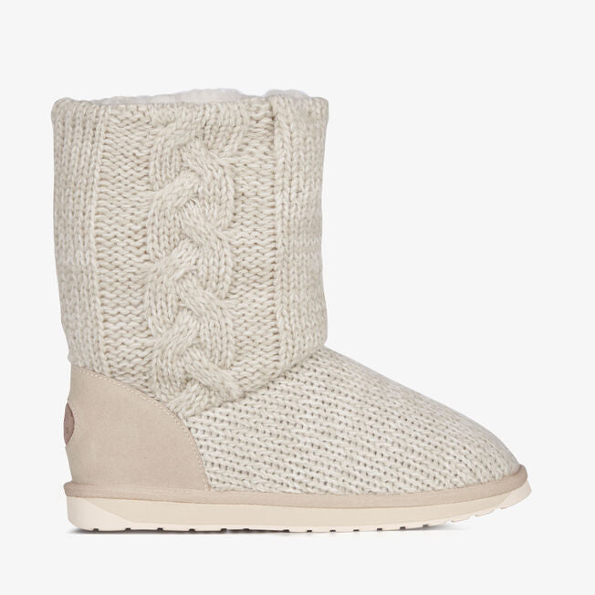 Bartle Cozy Knit Boot in Macadamia