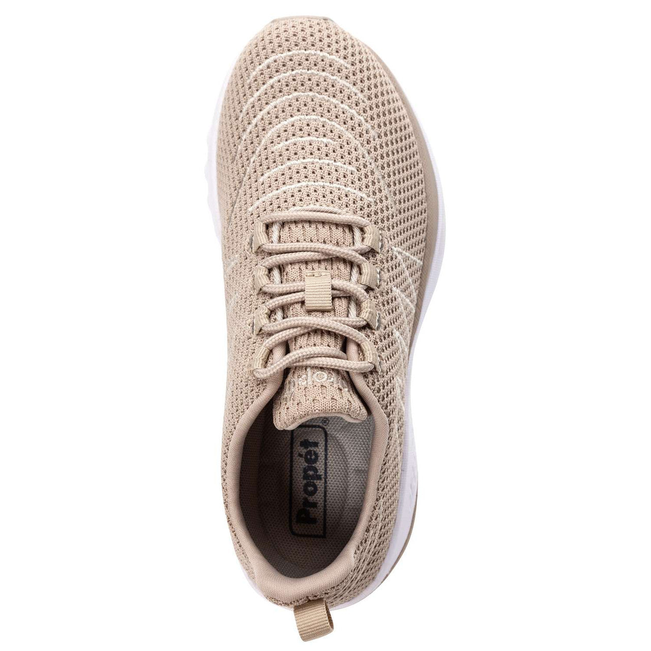 Women's Propet Tour Knit WIDE 2E in Sand