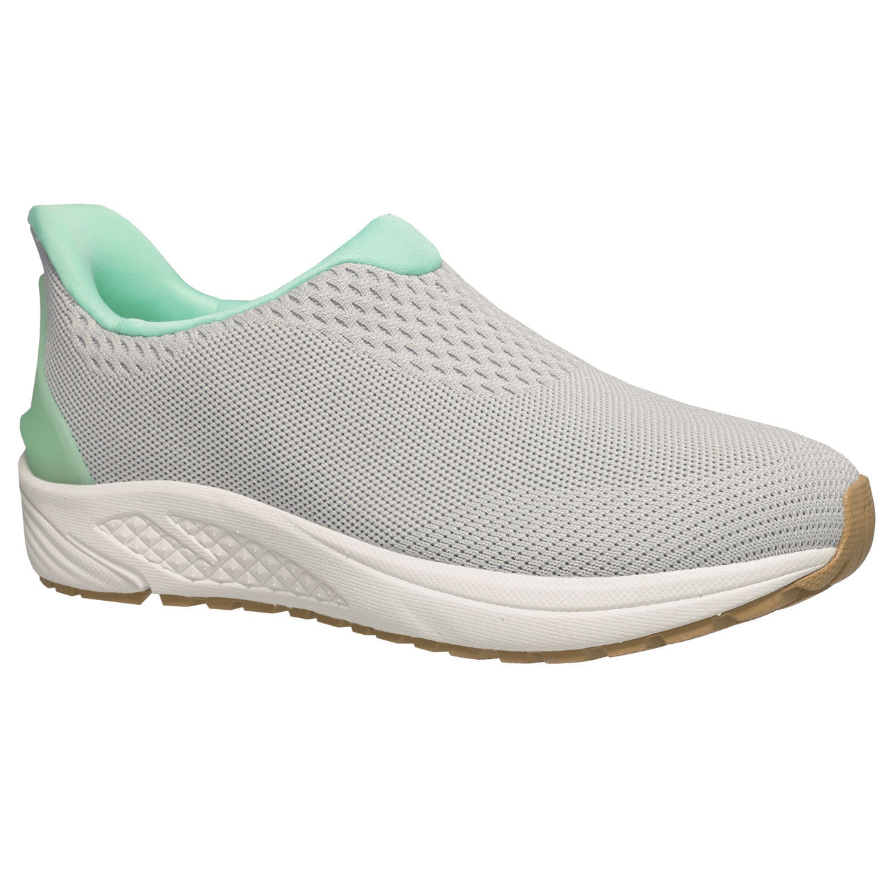 Women's Propét One Velocity Slip On Step In Sneaker in Grey/Mint