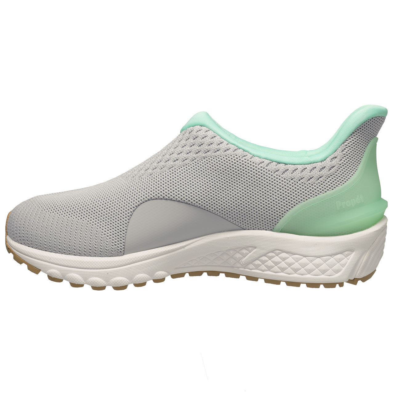 Women's Propét One Velocity Slip On Step In Sneaker in Grey/Mint