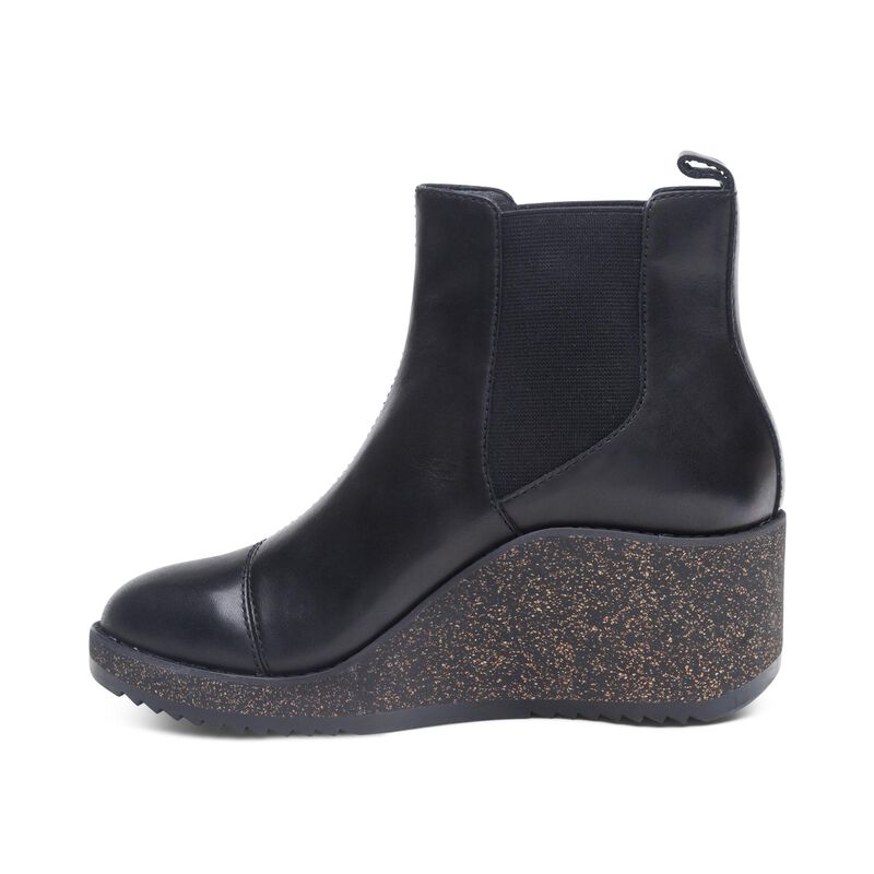 Dawn Wedge Chelsea Boot in Black CLOSEOUTS