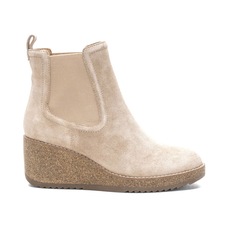 Dawn Wedge Chelsea Boot in Tan