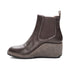 Dawn Wedge Chelsea Boot in Dark Brown