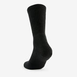 Unisex Maximum Padding Running Crew Sock in Black