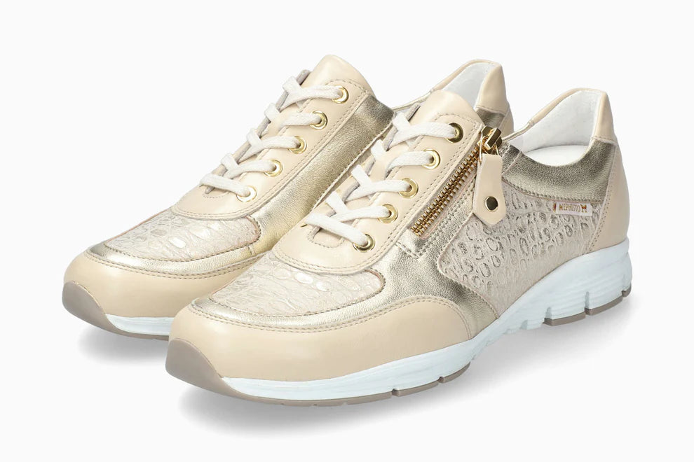 Ylona Zipper Sneaker in Light Sand Tortuga