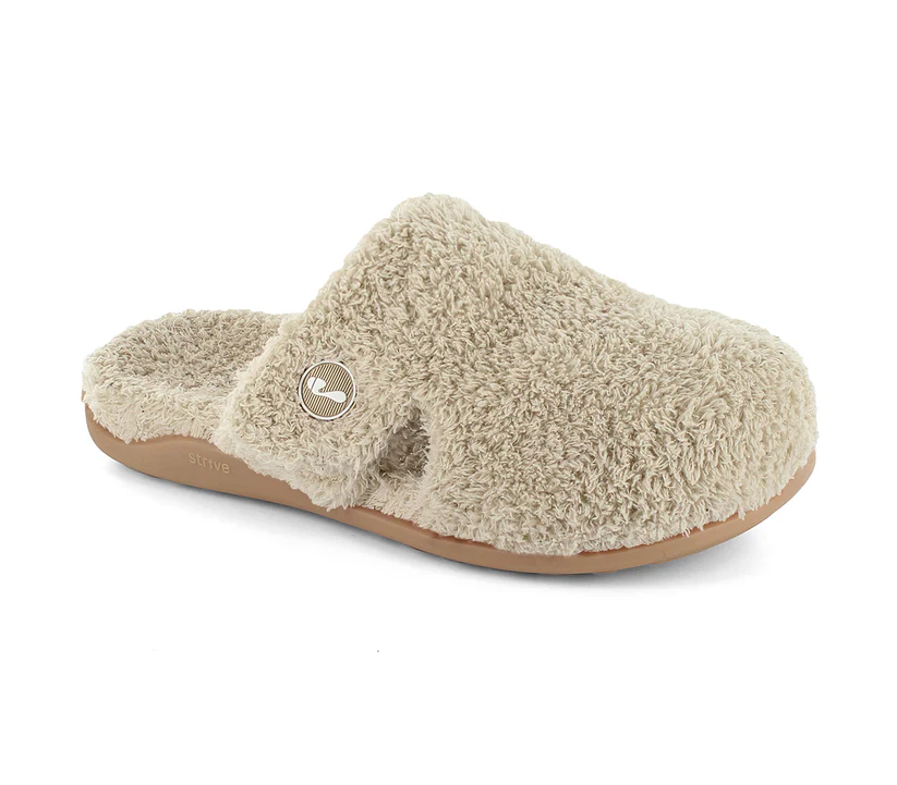 Zara Cozy Mule Slipper in Nude
