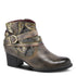 Zhamsha Belted Western Boot in Grey