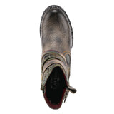 Zhamsha Belted Western Boot in Grey