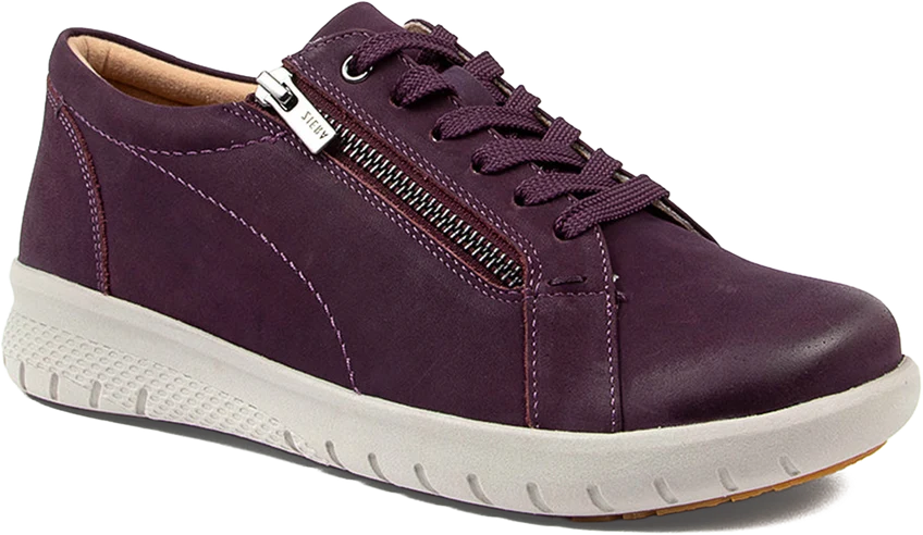 Solar Zipper Oxford in Purple Nubuck