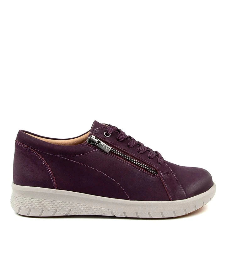 Solar Zipper Oxford in Purple Nubuck